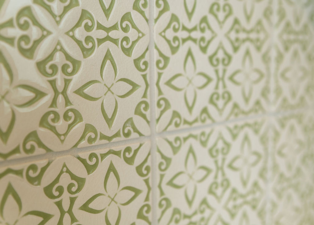 Green tile bath