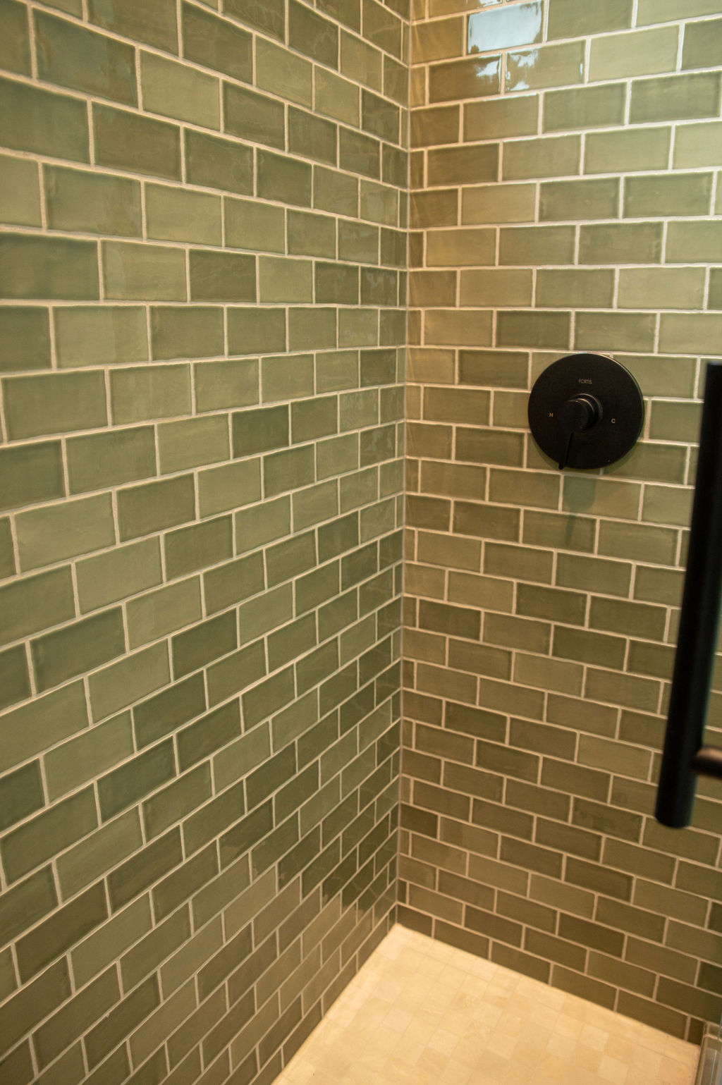 Green tile bath