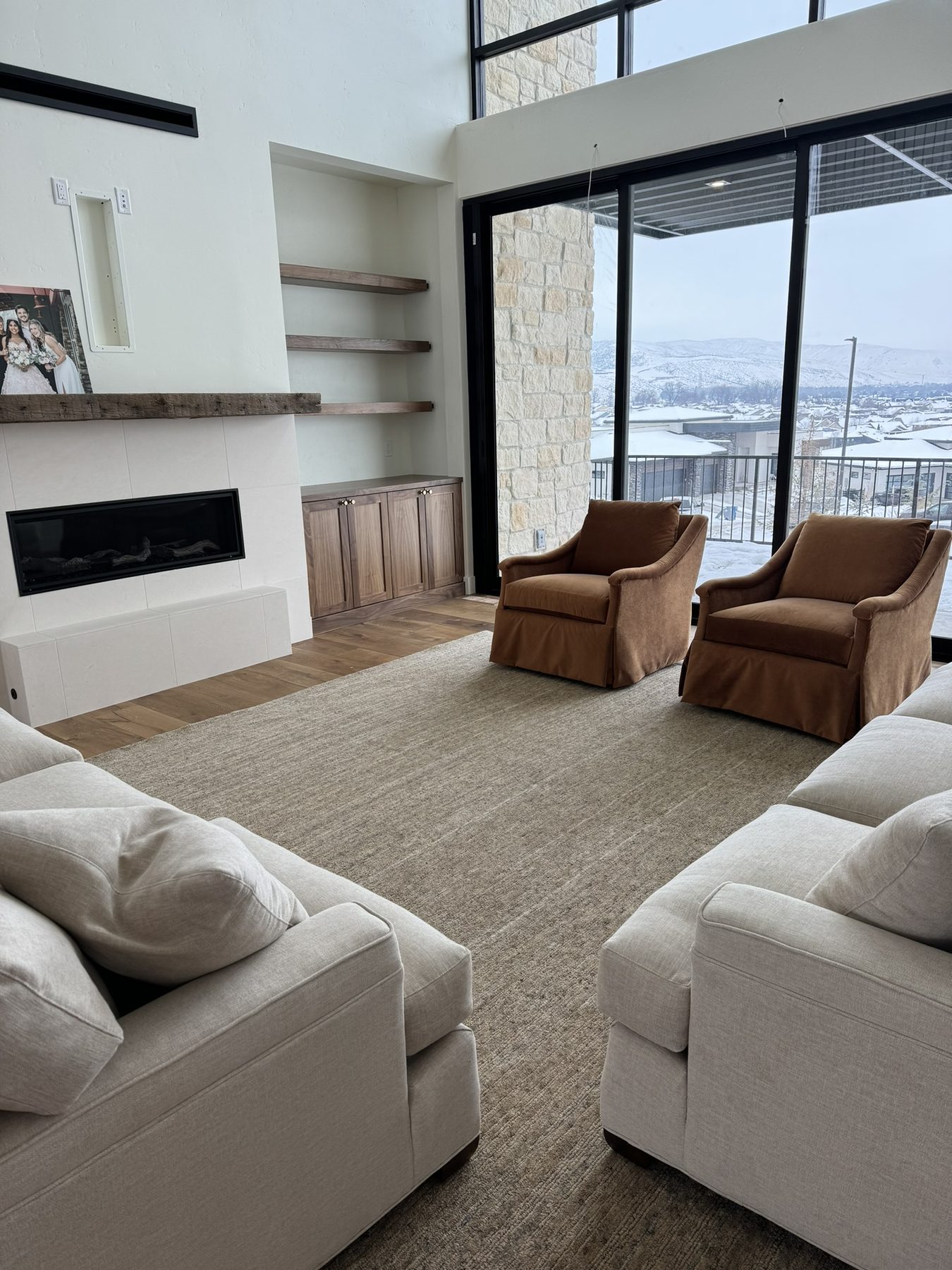 Great room — before